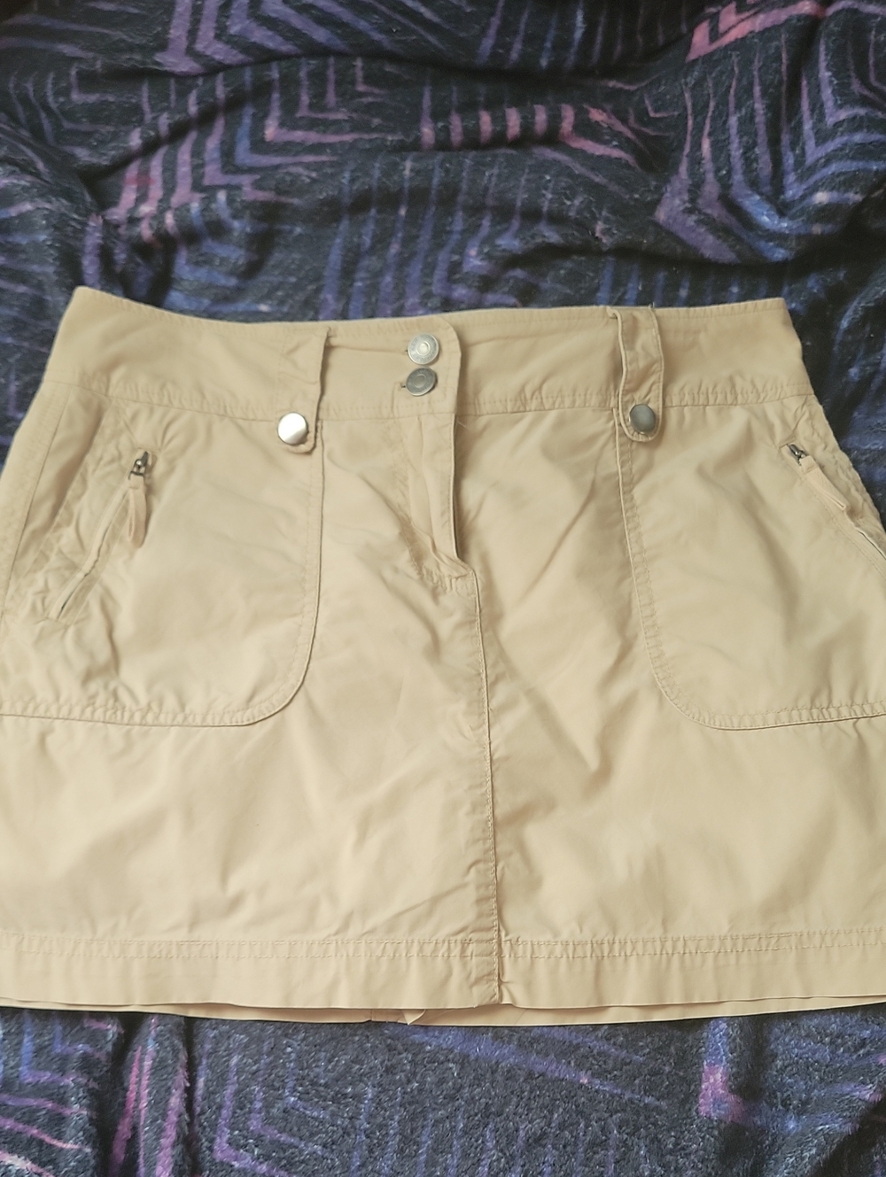 New York & Company Beige Cotton Skort